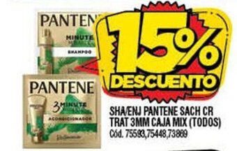 Supermercados Yaguar Sha/Enj Pantene Sach Cr Trat 3mm Caja Mix oferta