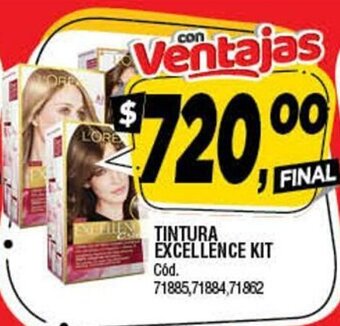 Supermercados Yaguar Tintura Excellence Kit oferta