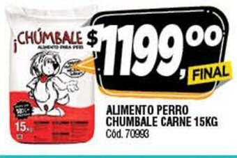Supermercados Yaguar Alimento Perro Chumbale Carne 15kg oferta