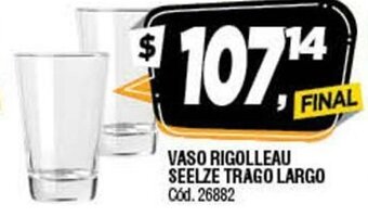 Supermercados Yaguar Vaso Rigolleau Seelze Trago Largo oferta