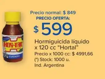 Carrefour Market Hormiguicida líquido x 120cc Hortal oferta