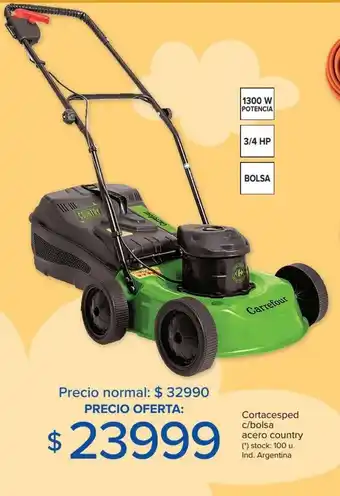 Cortacesped c/bolsa acero country
