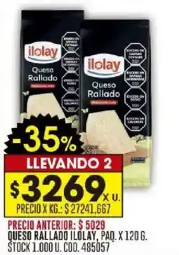 Coto Ilolay queso rallado oferta