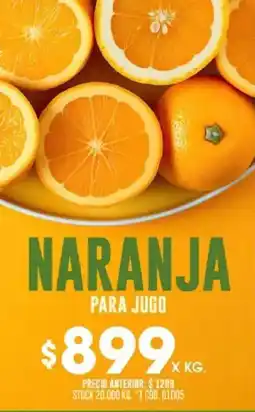 Coto Naranja para jugo oferta
