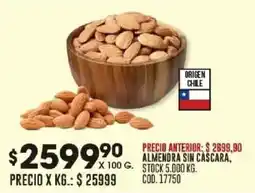 Coto Almendra sin cascara oferta