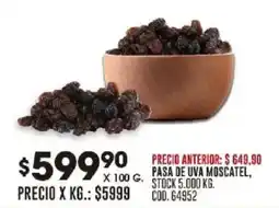 Coto Pasa de uva moscatel oferta