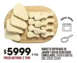 Coto Nuggets/supremas de jamón y queso rebozados oferta