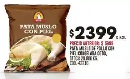 Coto Coto pata muslo con piel oferta