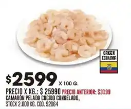 Coto Camaron pelado cocido congelado oferta