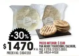 Coto Pan arabe tradicional/salvado oferta