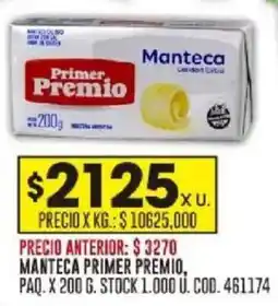 Coto Primer Premio manteca oferta