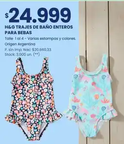 Changomas H&G trajes de baño enteros oferta