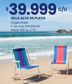 Changomas Silla alta de playa oferta