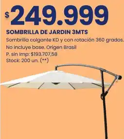 Changomas Sombrilla de jardin oferta