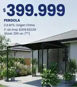 Changomas Pergola oferta