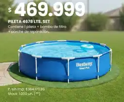 Changomas Bestway steel pro pileta set oferta