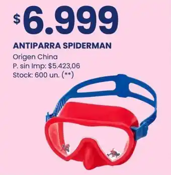 Changomas Antiparra spiderman origen china oferta
