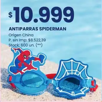 Changomas Antiparras spiderman oferta