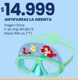 Changomas Antiparras la sirenita oferta