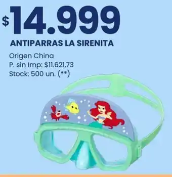Changomas Antiparras la sirenita oferta