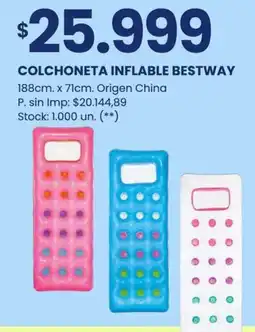 Changomas Bestway colchoneta inflable oferta