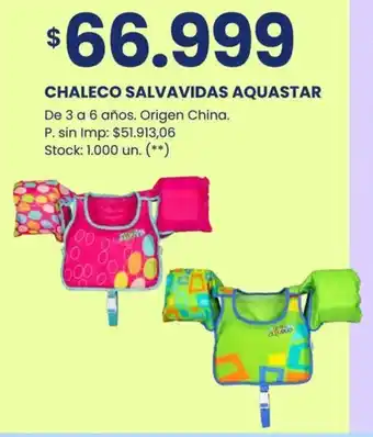 Chaleco salvavidas aquastar