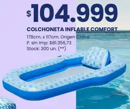 Changomas Colchoneta inflable comfort oferta