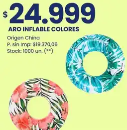 Changomas Aro inflable colores oferta