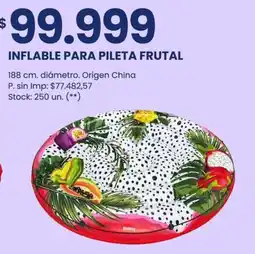 Changomas Inflable para pileta frutal oferta