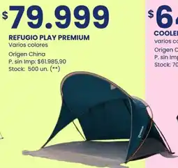 Changomas Refugio play premium varios colores oferta