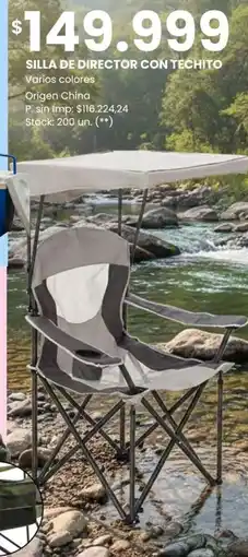 Changomas Silla de director con techito varios colores oferta