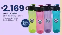 Changomas Botella cool gear. origen china oferta