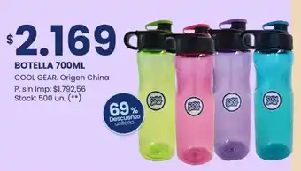 Changomas Botella cool gear. origen china oferta
