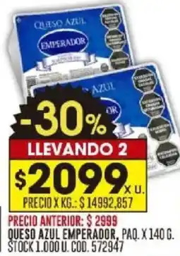 Coto Emperador queso azul oferta