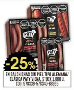 Coto Paty Viena salsichas sin piel tipo alemana/clasica oferta