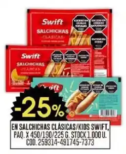 Coto Swift salsichas clasicas/kids oferta