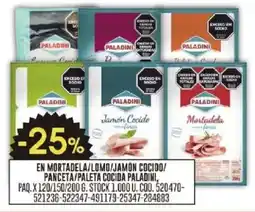 Coto Paladini mortadela/lomo/jamon cocido/panceta/paleta cocida oferta