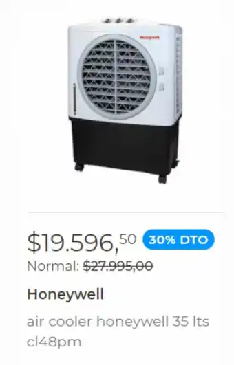 Easy Honeywell air cooler honeywell 35 lts cl48pm oferta