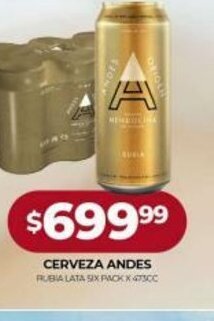 Supermercados Tadicor Cerveza Andes oferta