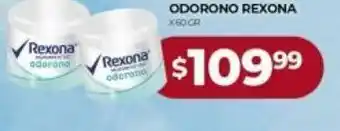 Supermercados Tadicor Odorono Rexona x 60gr oferta