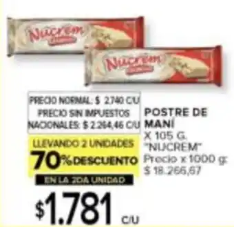 Nucrem postre de maní