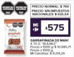 Carrefour Bulnez garrapinada de maní oferta