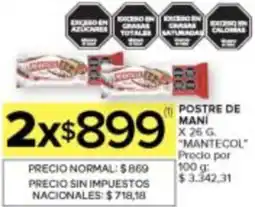 Carrefour Mantecol postre de maní oferta