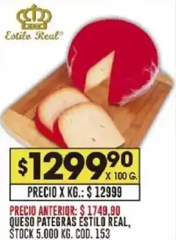 Coto Estilo Real queso pategras oferta