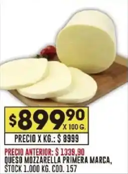 Coto Primera Marca queso mozzarella oferta