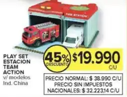 Carrefour Play set estacion team action oferta