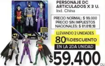 Carrefour Personaje dc articulados oferta