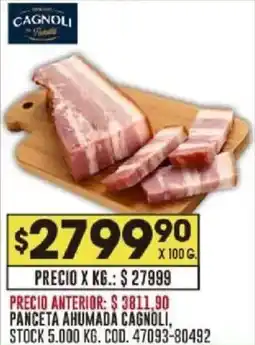 Coto Cagnoli panceta ahumada oferta