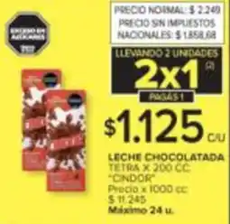 Carrefour Ondor leche chocolatada tetra oferta