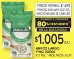 Carrefour Molinos ala arroz largo fino 00000 oferta